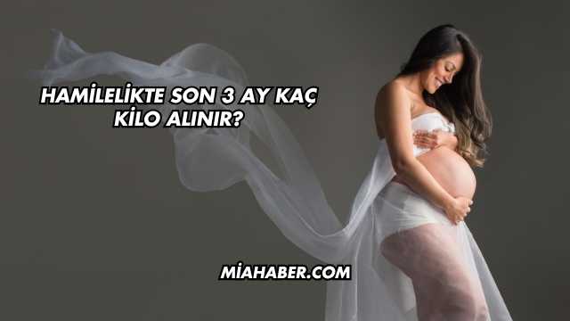 Hamilelikte Son 3 Ay Kaç Kilo Alınır?